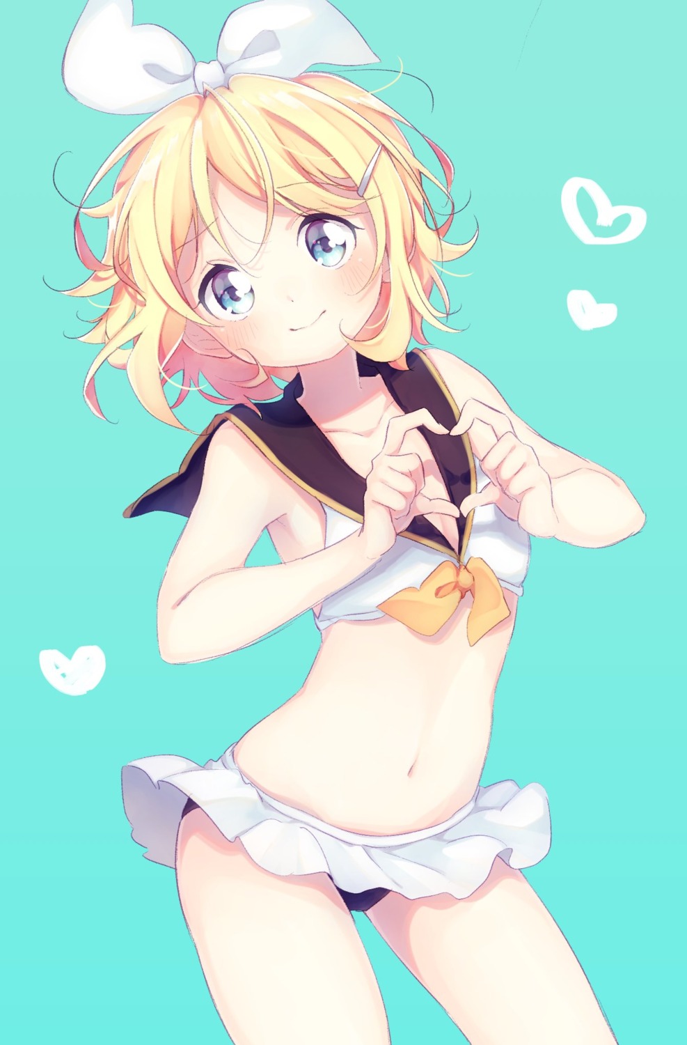 Vocaloid Kagamine Rin Bikini Cleavage Swimsuits Tagme Yande Re